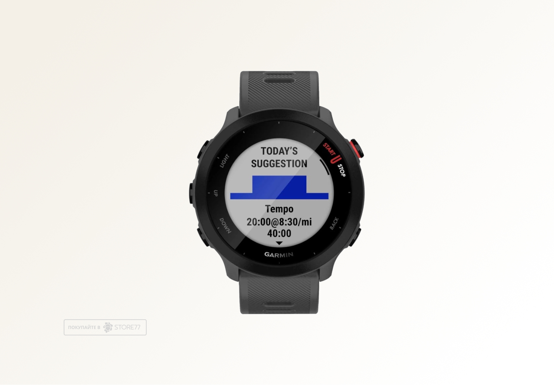 Умные часы Garmin FORERUNNER 55 42mm (Monterra Grey)