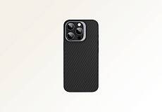 Чехол Gurdini Kevlar Case MagSafe для iPhone 15 Pro (Черный)