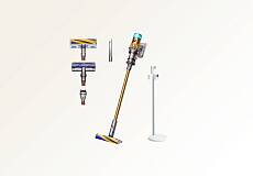 Беспроводной пылесос Dyson V12 Detect Slim Absolute с подставкой (Золотой/Золотой) Вилка EU
