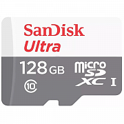 Карта памяти Sandisk Ultra microSDXC 128Gb, Class 10/UHS-1
