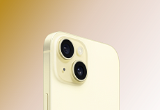 Телефон Apple iPhone 15 128 ГБ, Dual sim (две SIM-карты), цвет: желтый (Yellow)