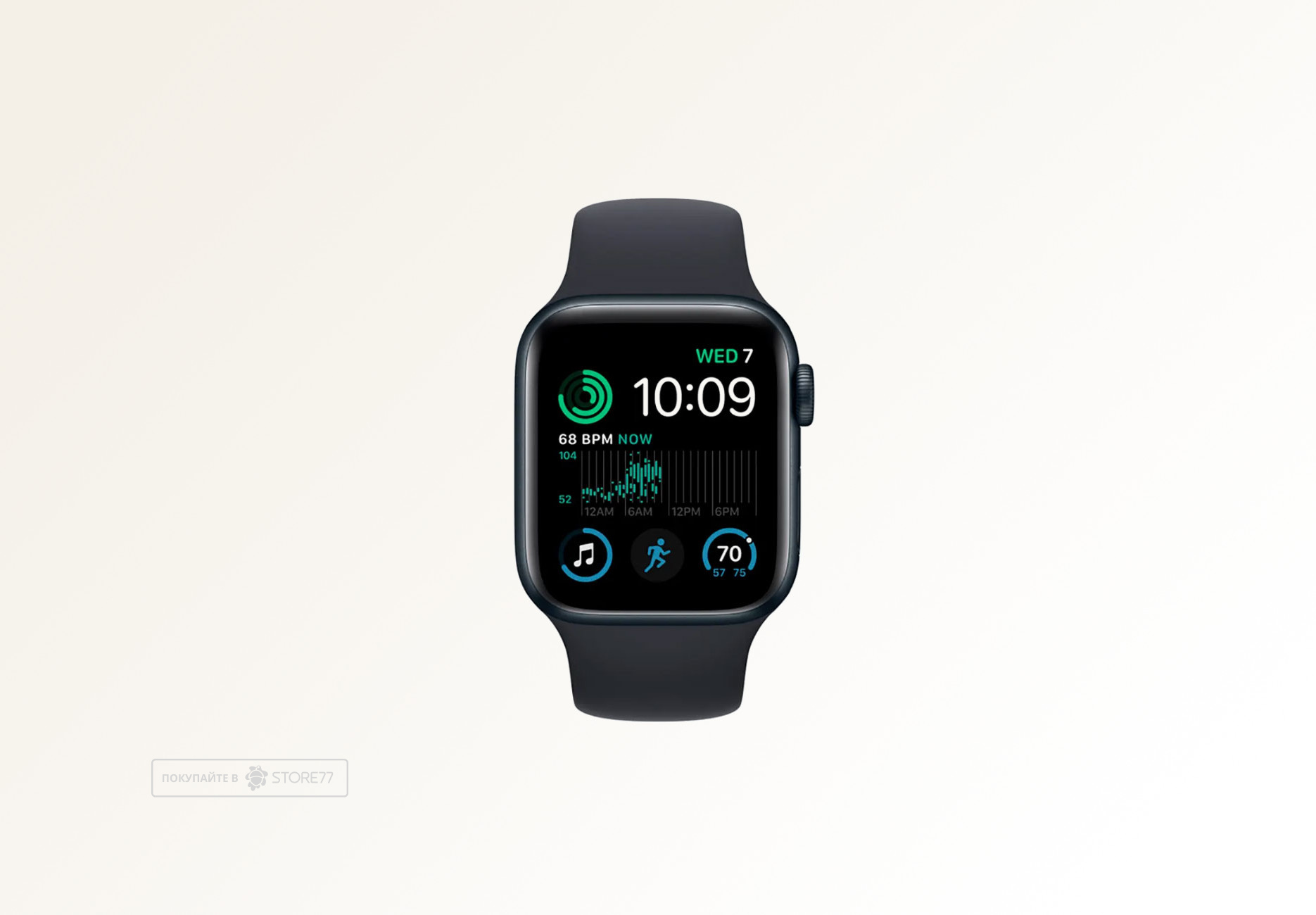 Часы Apple Watch SE (2022) GPS 40mm Aluminum Case with Sport Band цвета Тёмная ночь