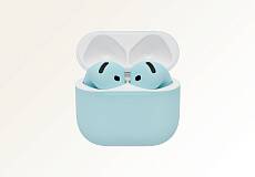 Беспроводные наушники Apple AirPods 5 беспроводная зарядка чехла (Небесно-голубой)
