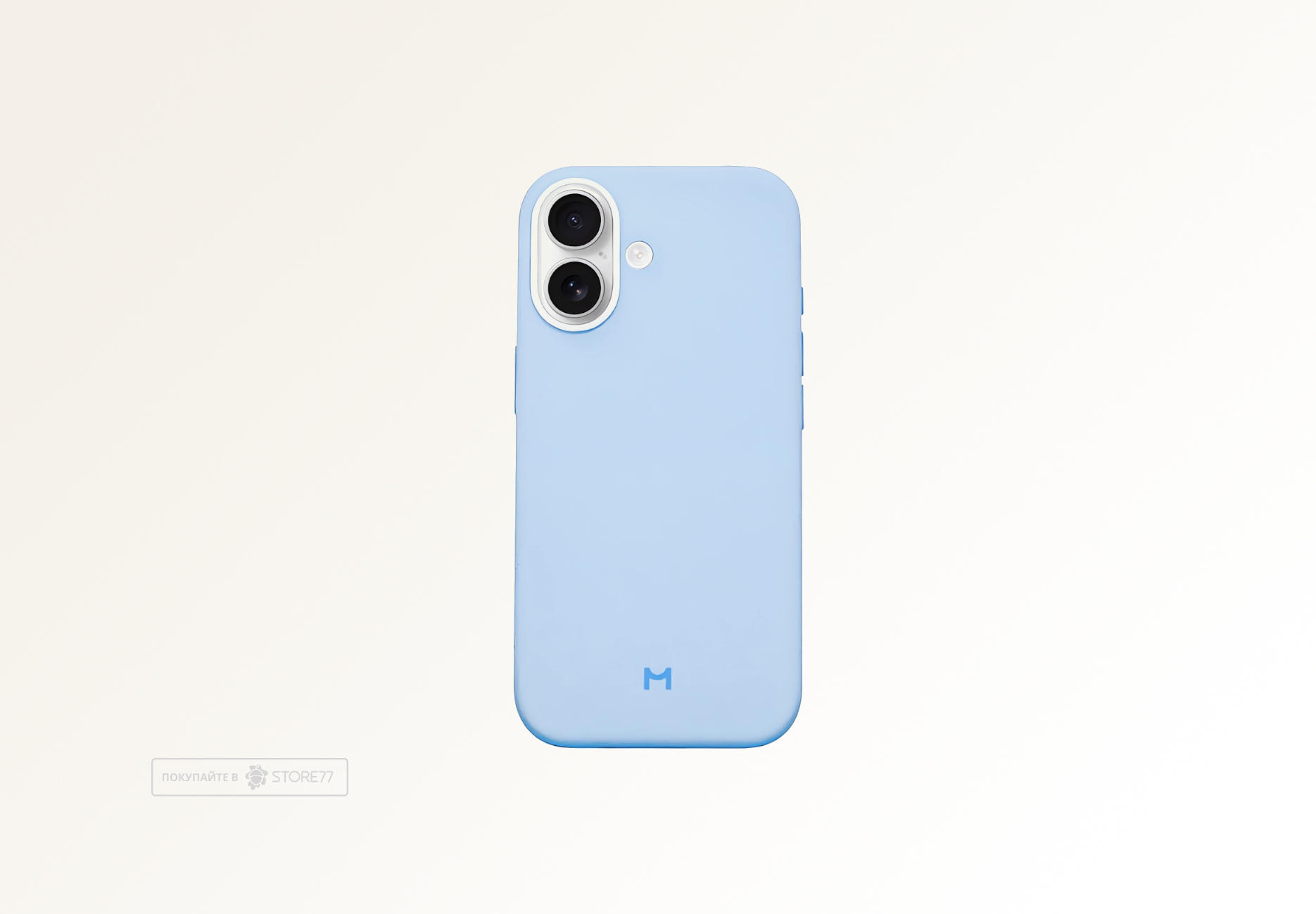 Чехол Magssory Silicone Case с поддержкой MagSafe для iPhone 17 (Синий)