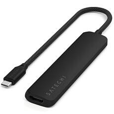Переходник Satechi USB-C Slim Multiport Adapter 6в1 (Черный)