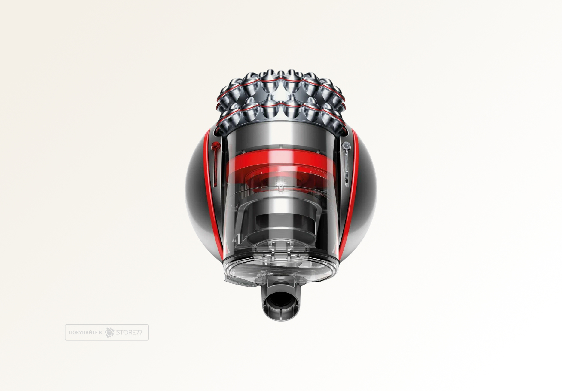Пылесос Dyson Cinetic Big Ball Absolute 2 (Серый/Красный)