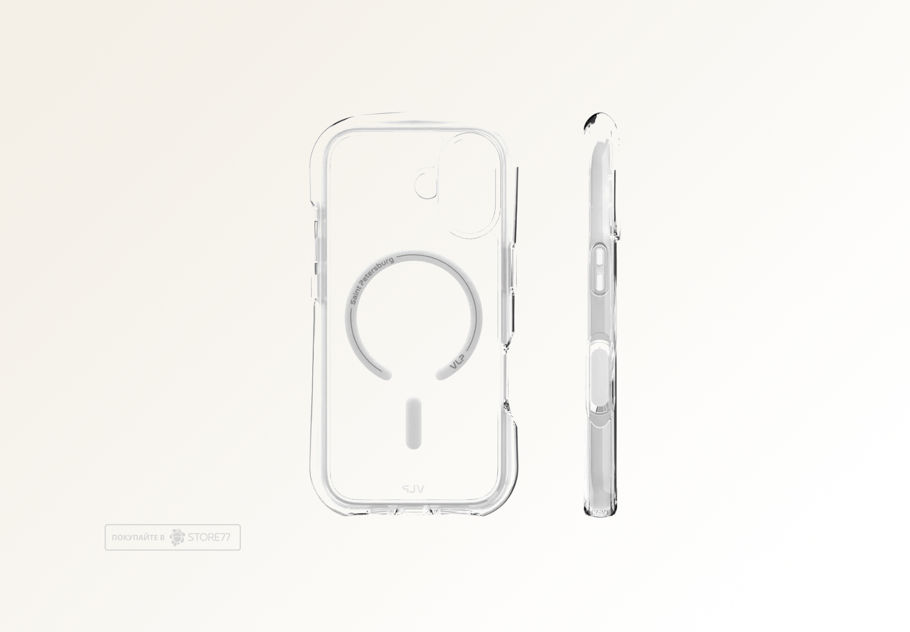 Чехол VLP Bubble Case с поддержкой MagSafe для iPhone 17 (Белый)