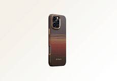 Чехол Pitaka Military-Grade для iPhone 16 Pro противоударный, цвет: закат (Sunset)
