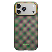 Чехол Pitaka Ultra-Slim Case Breath of Veins для iPhone 17 Pro Max, цвет: зелёный росток (Sprout Surge)