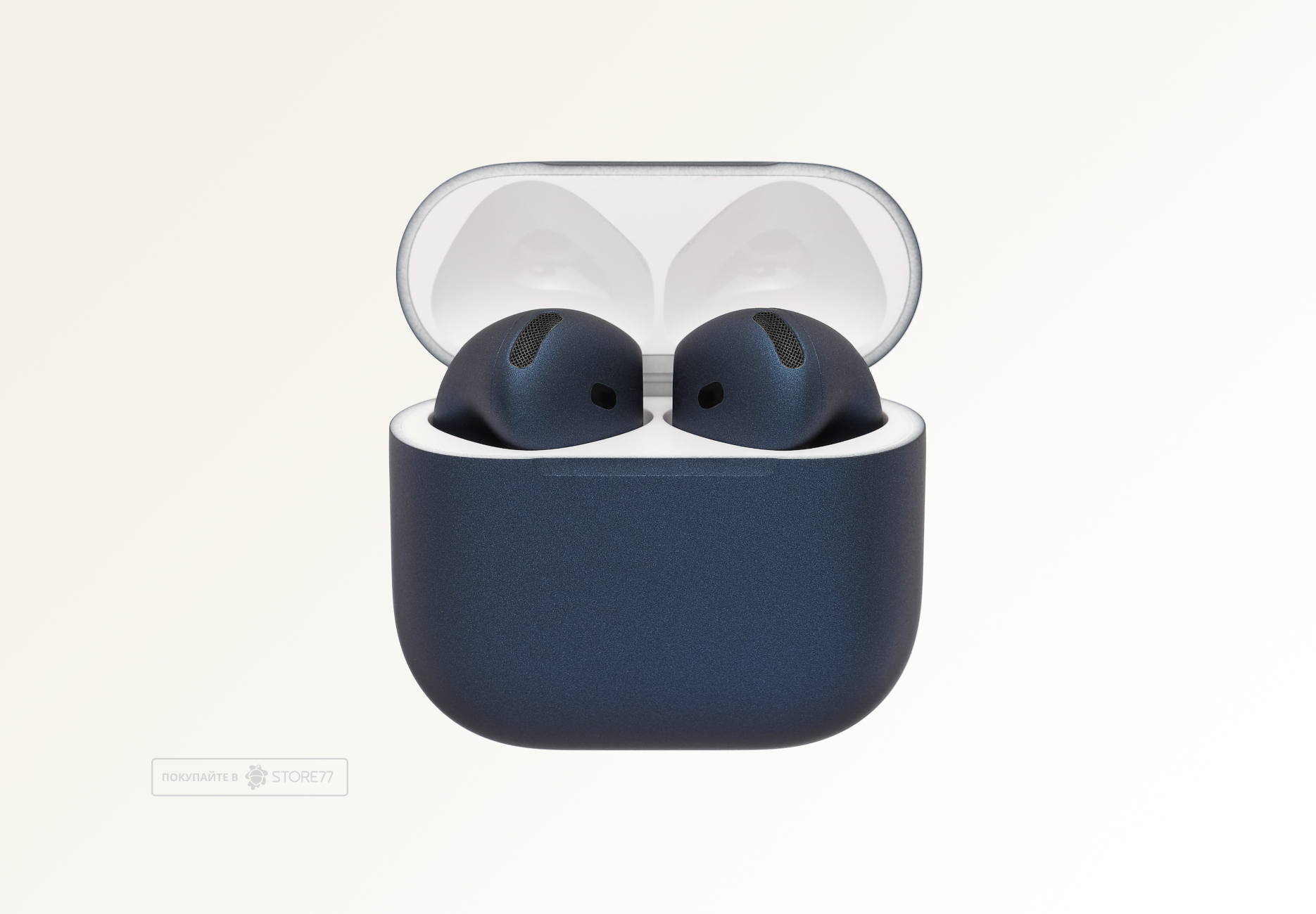 Беспроводные наушники Apple AirPods 5 беспроводная зарядка чехла (Темно-синий)