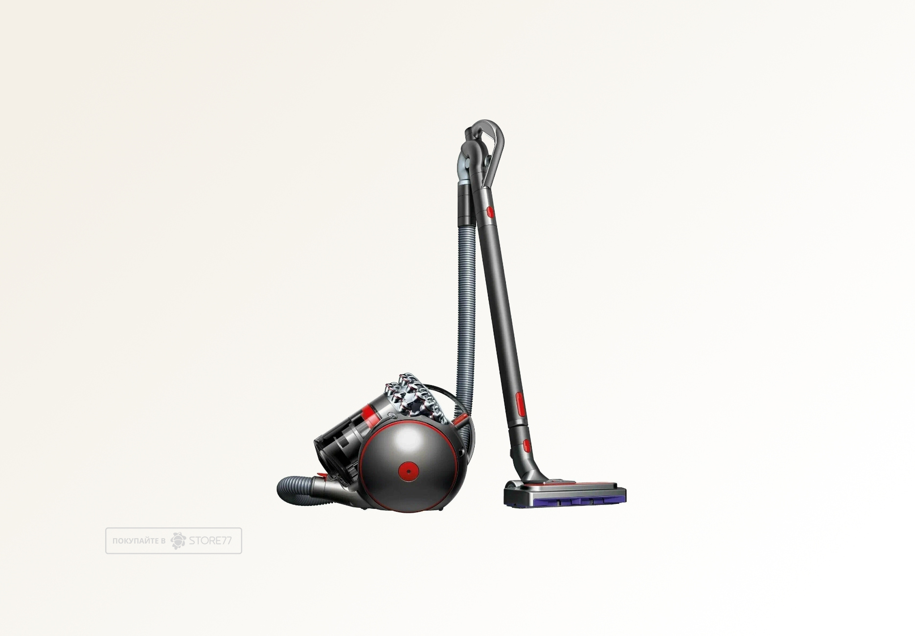 Пылесос Dyson Cinetic Big Ball Absolute 2 (Серый/Красный)