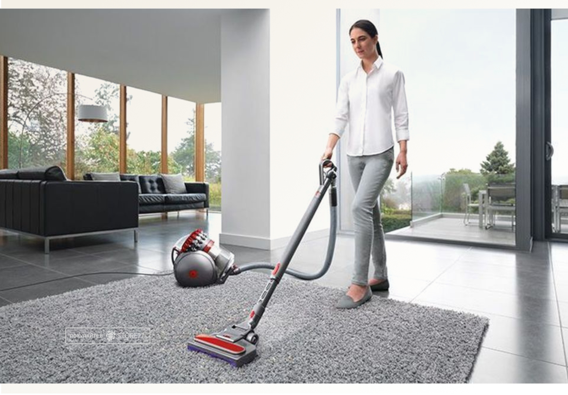 Пылесос Dyson Cinetic Big Ball Absolute 2 (Серый/Красный)