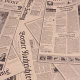 Подарочная упаковка "Газета черный"