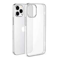 Чехол силиконовый для Apple iPhone 14 Pro Max плотный (Прозрачный)