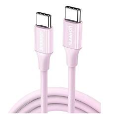 Кабель UGREEN US264 USB-C - USB-C, 60 Вт PD, 1 м (Розовый)