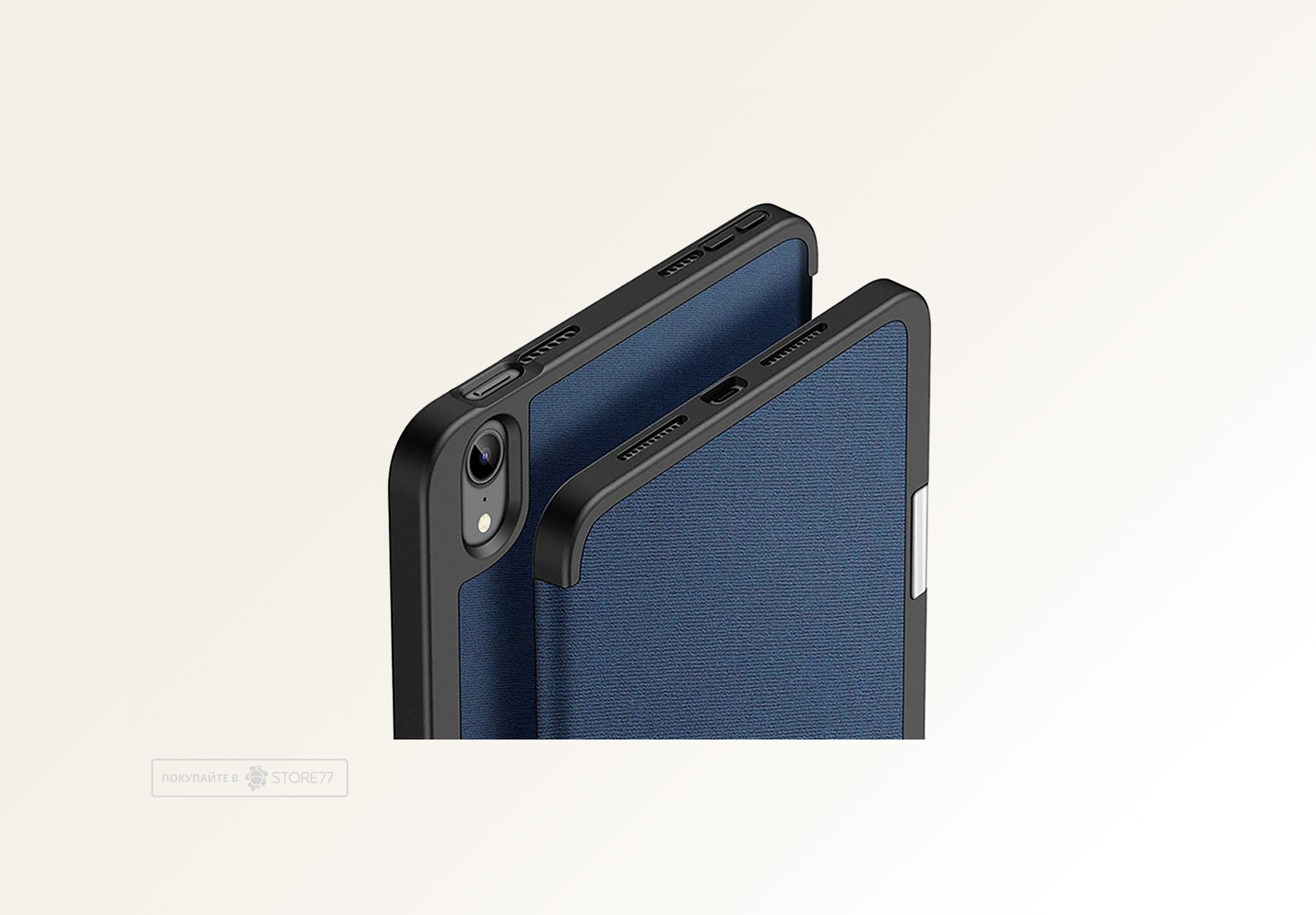 Чехол Dux ducis Domo Series для iPad Mini 2021 с отсеком для стилуса (Тёмно-синий)