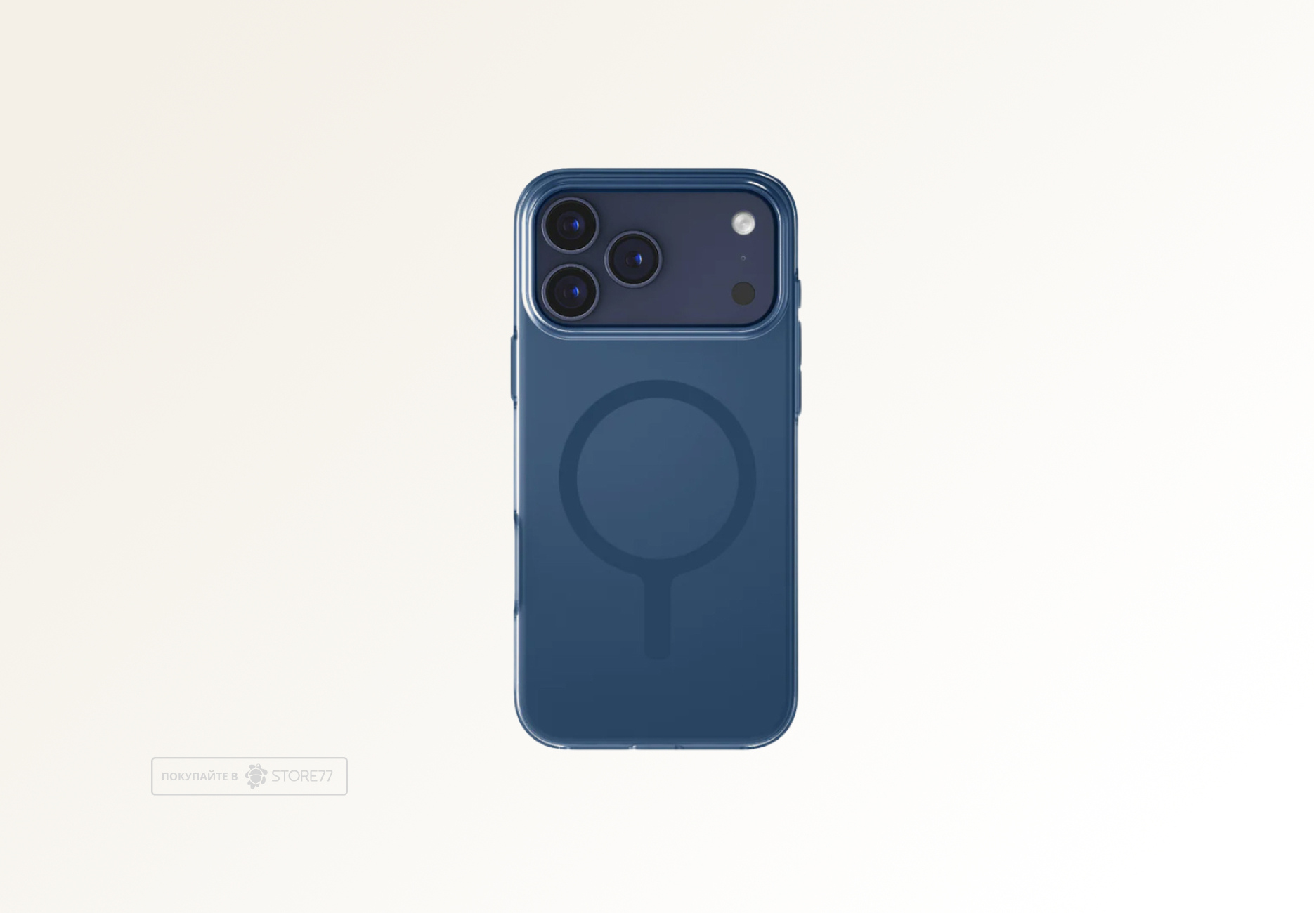 Чехол Uniq Clario с поддержкой MagSafe для iPhone 17 Pro/18 Pro (Синий)