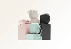 Чехол Elago для AirPods 4 Liquid Hybrid с карабином (Розовый)