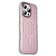 Чехол Gurdini Ocean Case with MagSafe для iPhone 15 Pro (Розовый)