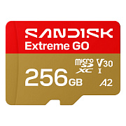 Карта памяти SanDisk Extreme Go microSDXC 256 ГБ UHS класс 3, класс видео 30, A2
