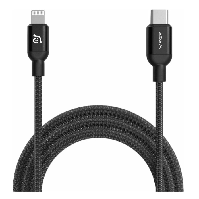 Кабель ADAM PeAk II, USB-C - Lightning, C200B (Черный)