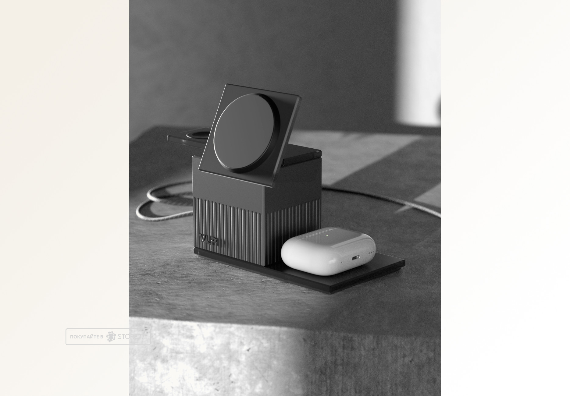 Беспроводное зарядное устройство VLP Neo Phantom для Apple Qi2.2 (Серое)