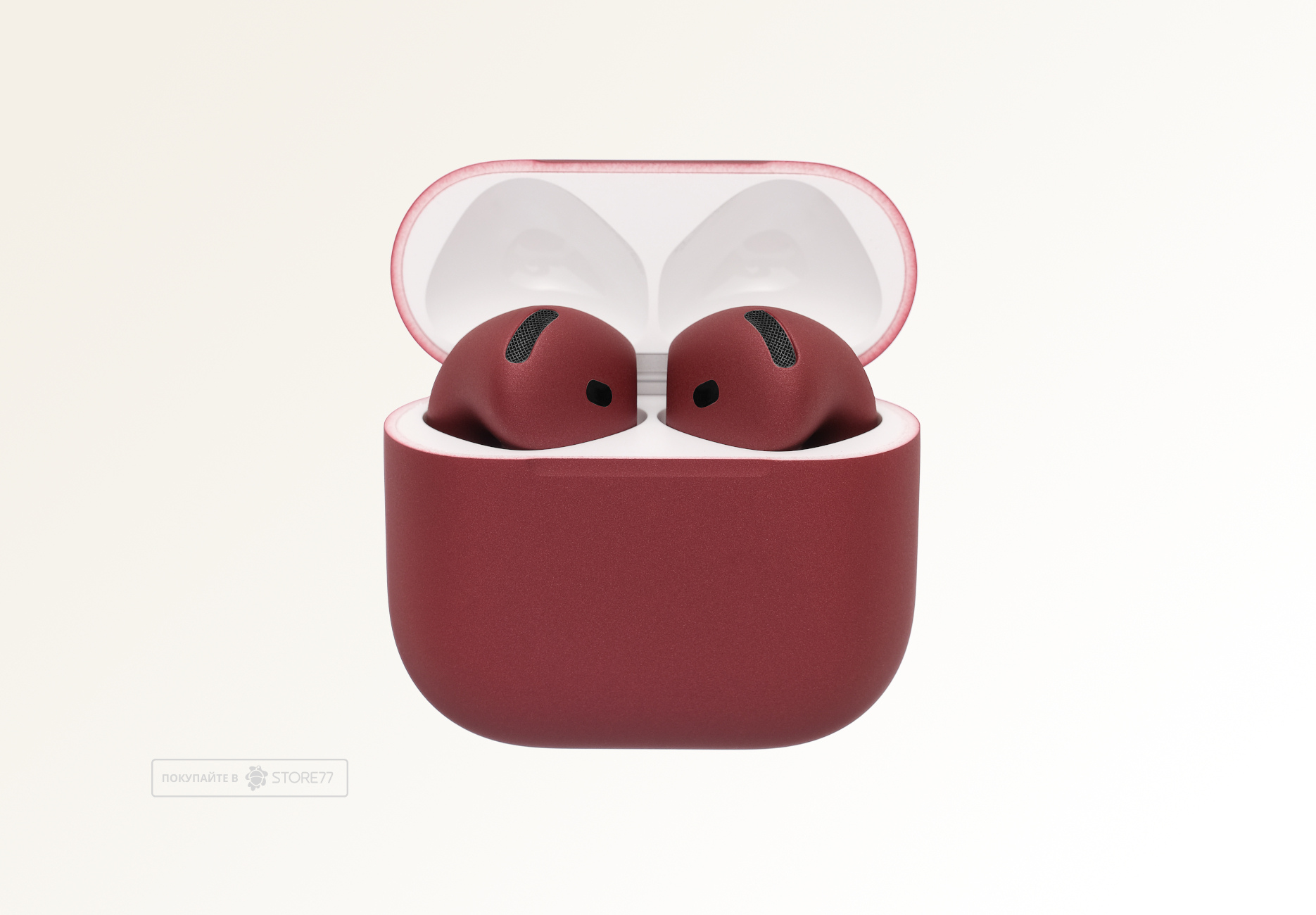 Беспроводные наушники Apple AirPods 5 беспроводная зарядка чехла (Бургунди)
