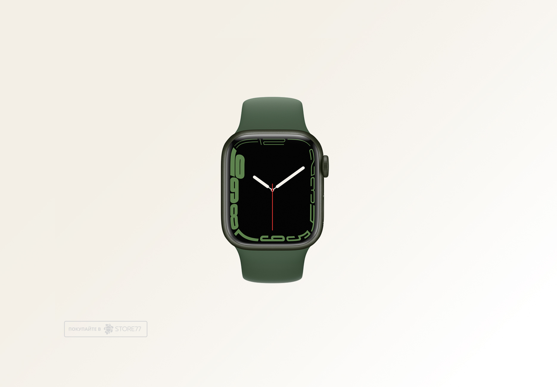 Часы Apple Watch Series 7 GPS 41mm Aluminum Case with Sport Band (Зеленый / Зеленый клевер) MKN03