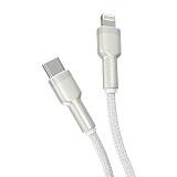 Кабель Deppa Elite USB-C - Lightning, 1м (Белый)