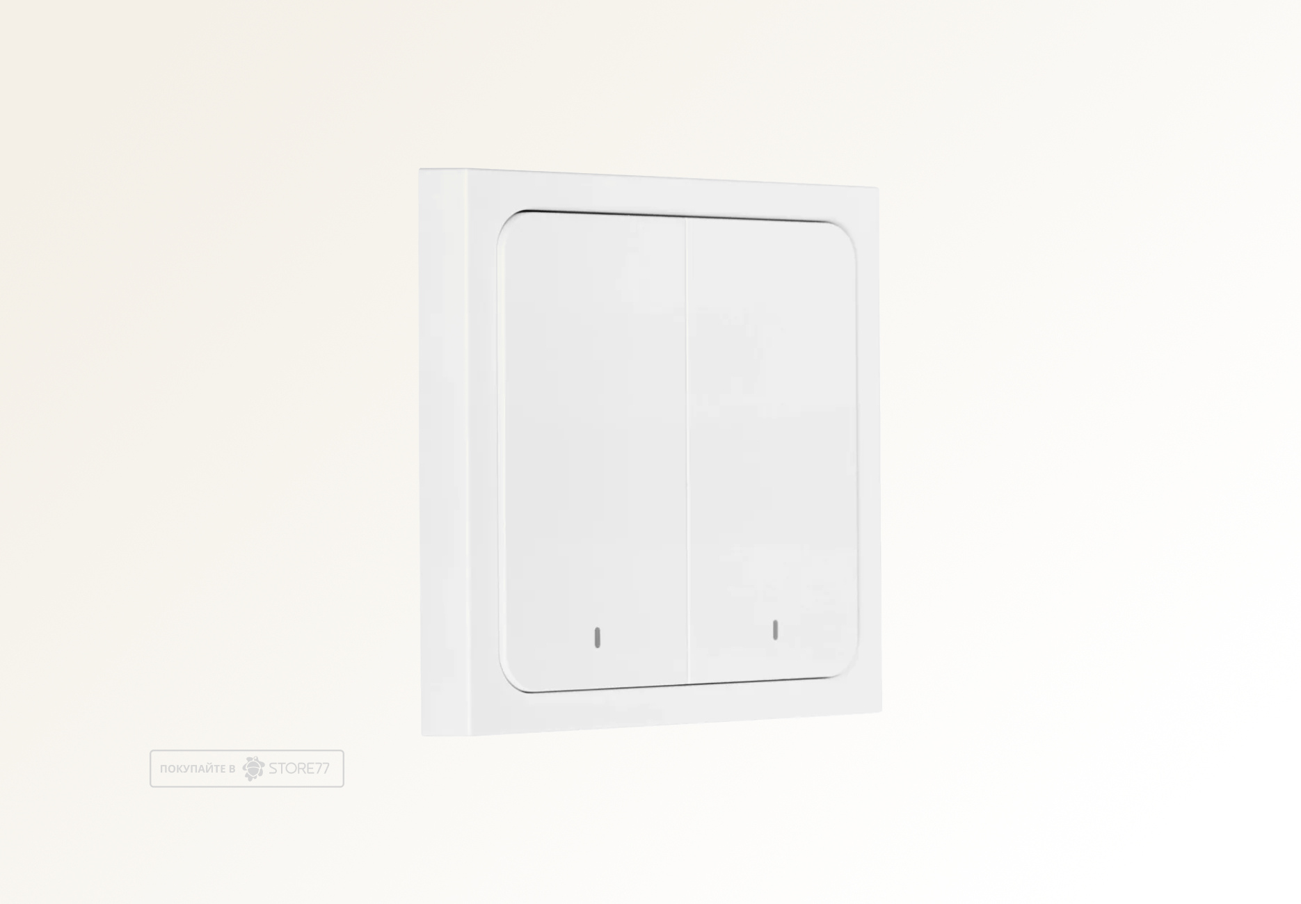 Умный беспроводной выключатель Яндекс с Zigbee (2 клавиши)