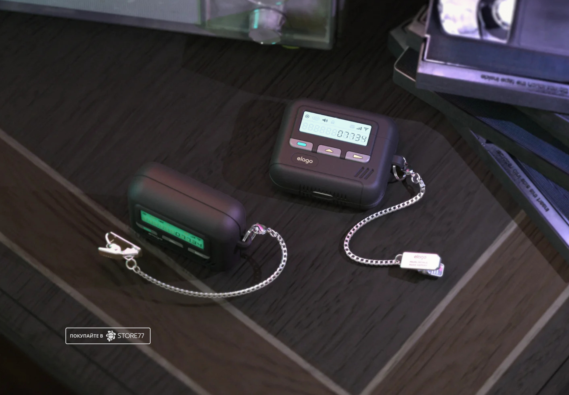 Чехол Elago для AirPods 4 Unique Pager (Белый)