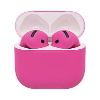 Беспроводные наушники Apple AirPods 5 беспроводная зарядка чехла (Фуксия)