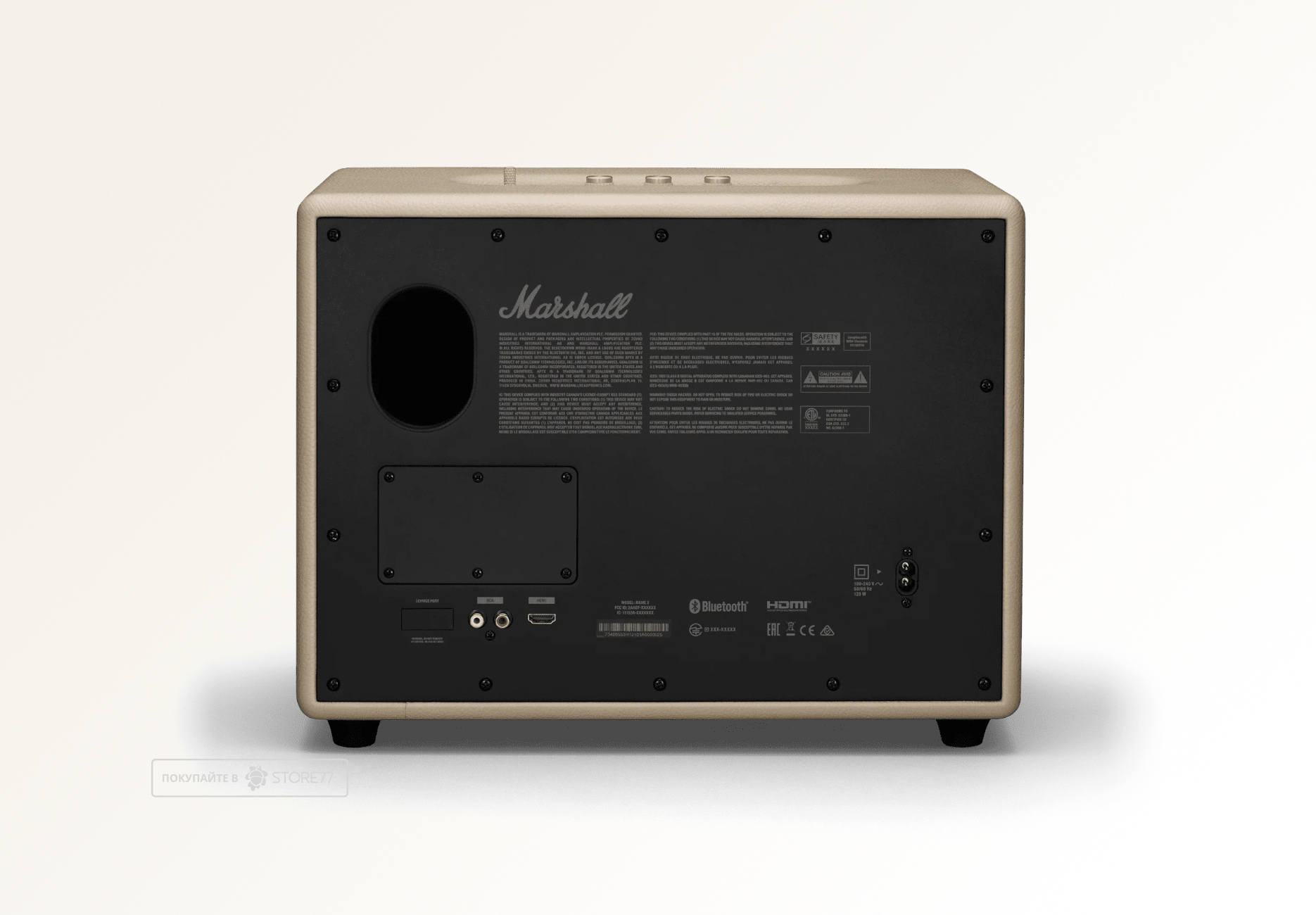 Портативная акустика Marshall Woburn 3 (Кремовая)