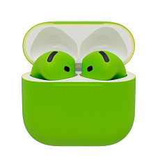 Беспроводные наушники Apple AirPods 5 беспроводная зарядка чехла (Салатовый)
