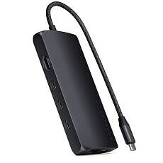 Переходник Satechi USB-C Multiport Adapter 8K with Ethernet V3 (Полуночный серый)