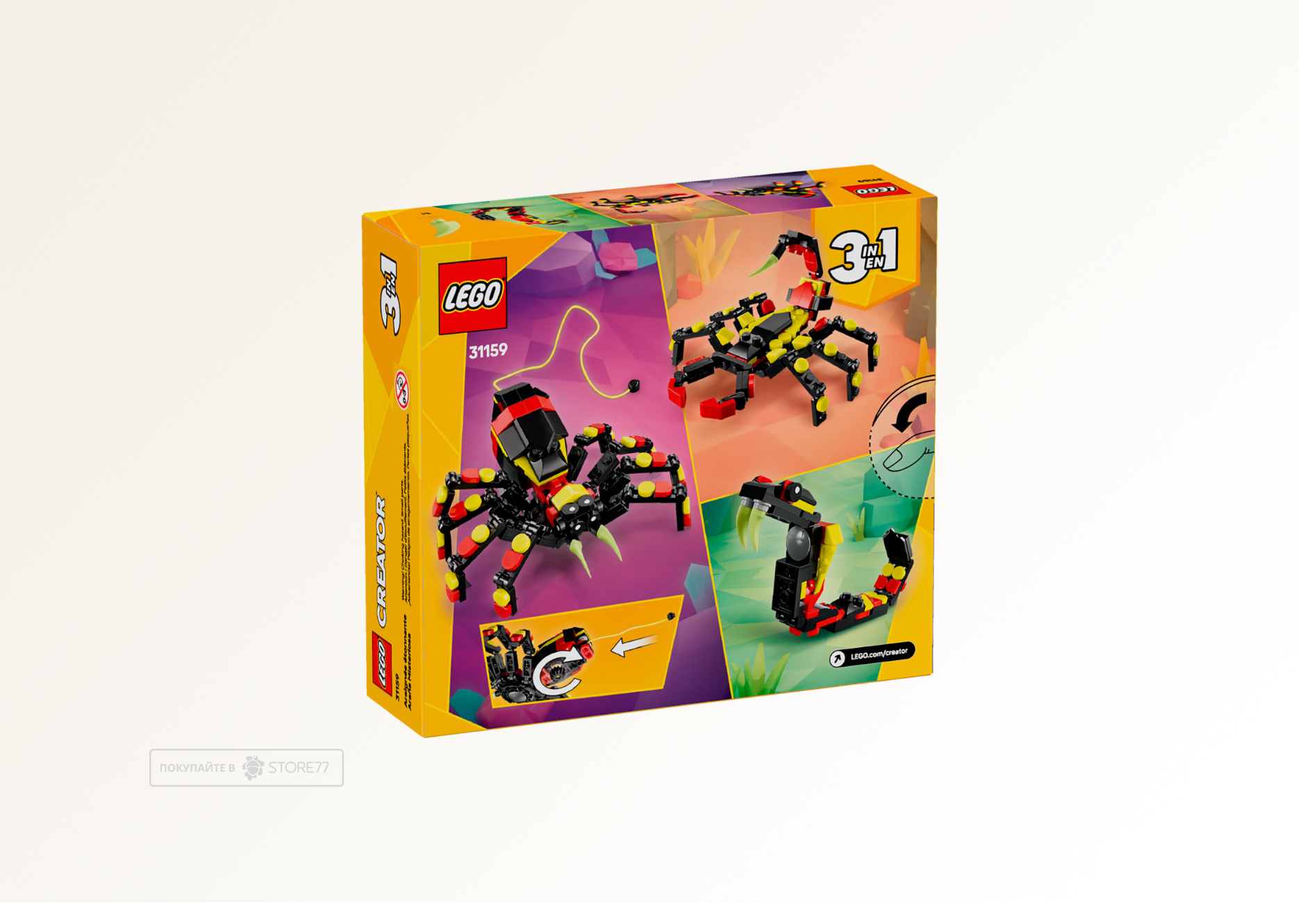 Конструктор LEGO Creator 31159 Дикие животные: удивительный паук Конструктор LEGO Creator 31159 Дикие животные: удивительный паук