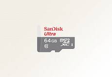 Карта памяти Sandisk Ultra microSDXC 64Gb, Class 10/UHS-1 (Class 10)