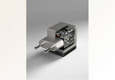 Сетевое зарядное устройство VLP Neo Phantom 45 Вт USB-C (Серое)