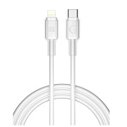 Кабель Gurdini Braided USB-C - Lightning 3.25A, 30 Вт 1м плетеный (Белый)