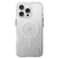 Чехол Uniq для iPhone 16 Pro COEHL Lumino Sparkling c Magsafe (Серебристый)
