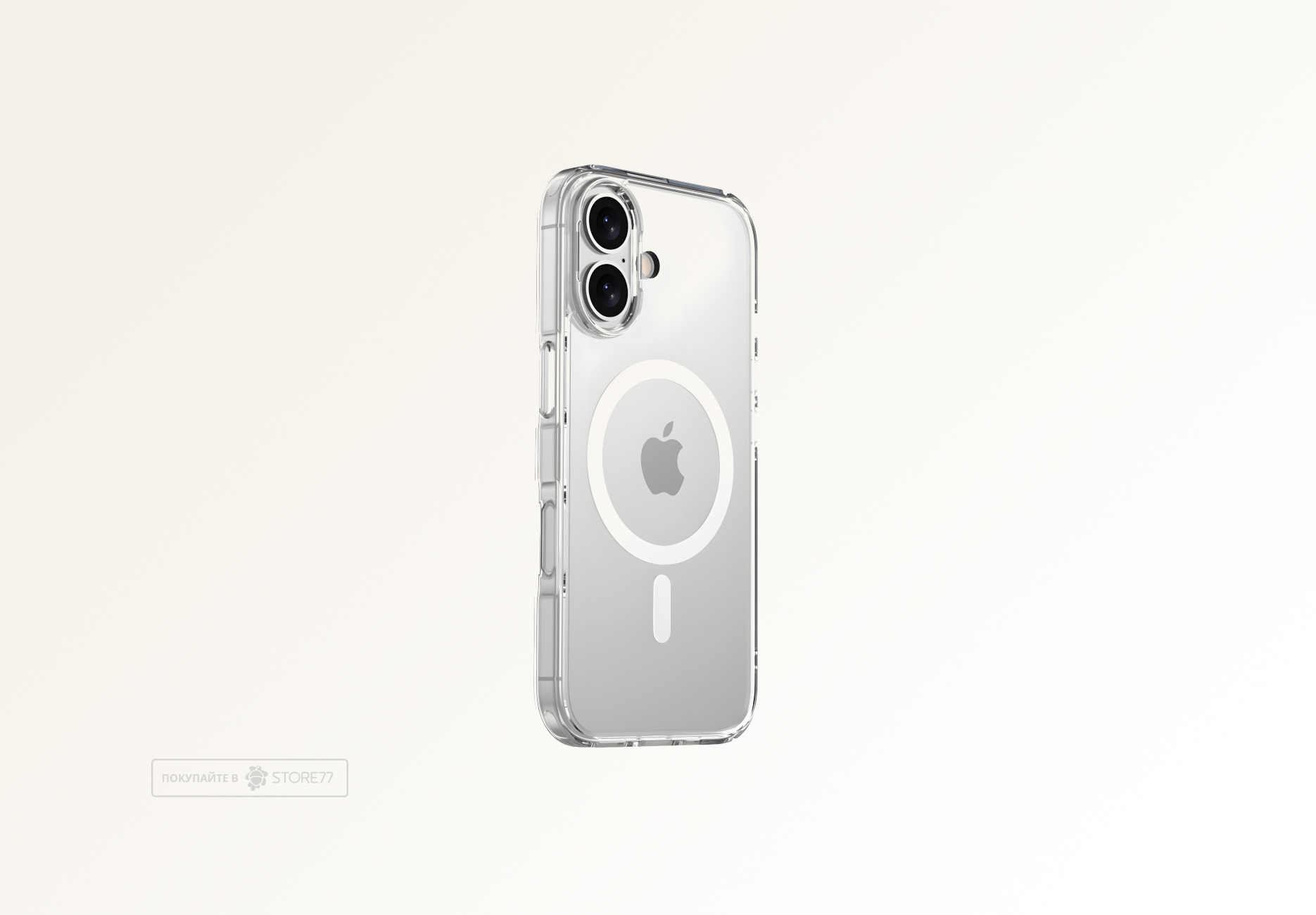 Чехол Gurdini Alba Series с поддержкой MagSafe для iPhone 17 (Белый матовый)