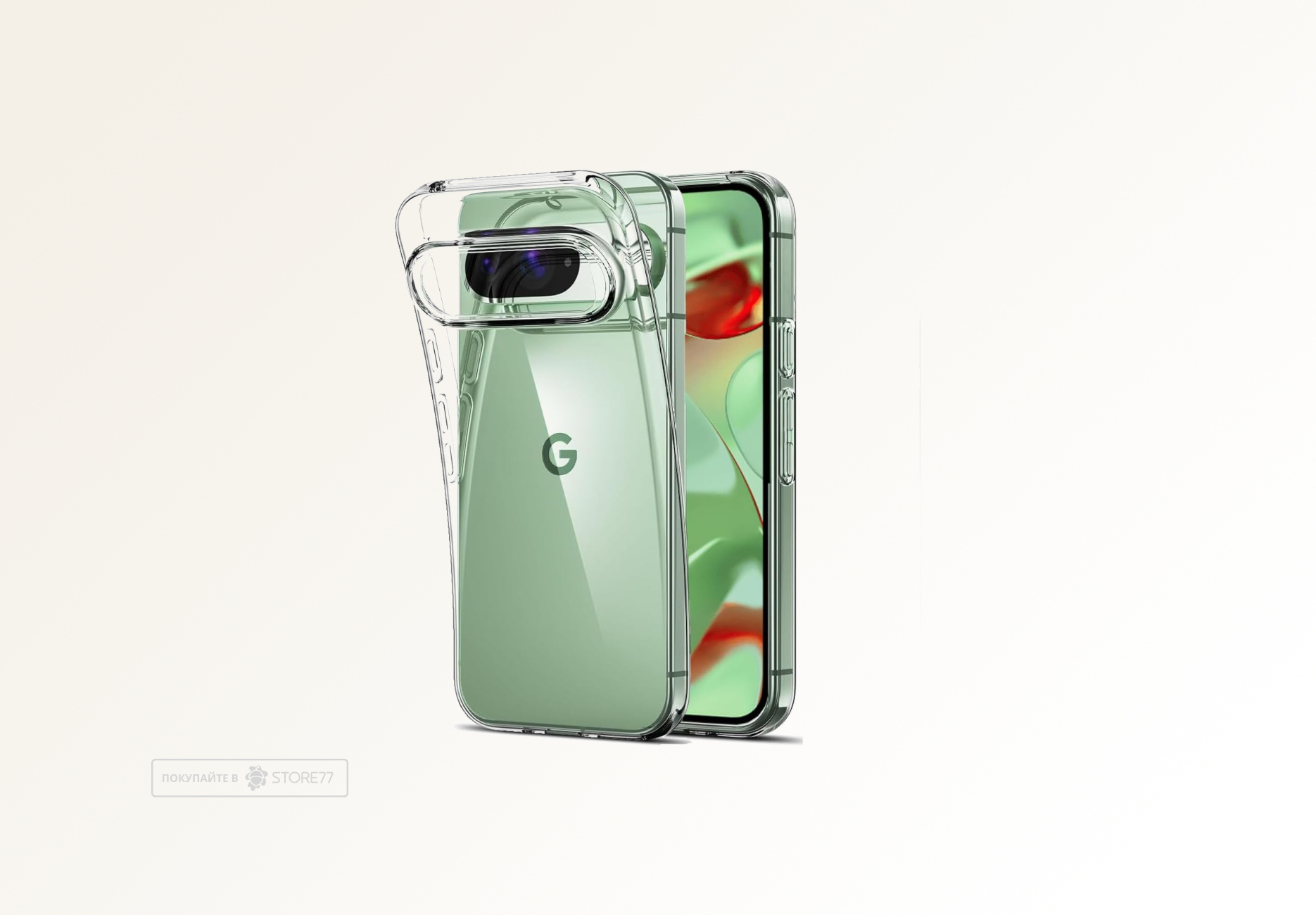 Чехол силиконовый для Google Pixel 9 (Прозрачный)