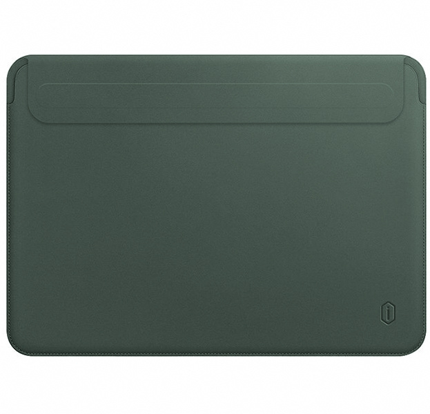 Чехол-конверт Wiwu Skin Pro 2 Leather для Macbook 13.3", экокожа (Темно-зеленый)