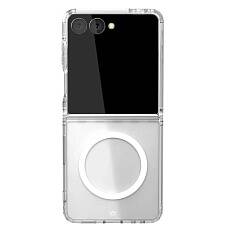 Чехол защитный VLP Crystal Case с MagSafe для Samsung Z Flip 7 (Прозрачный) Чехол защитный VLP Crystal Case с MagSafe для Samsung Z Flip 7 (Прозрачный)