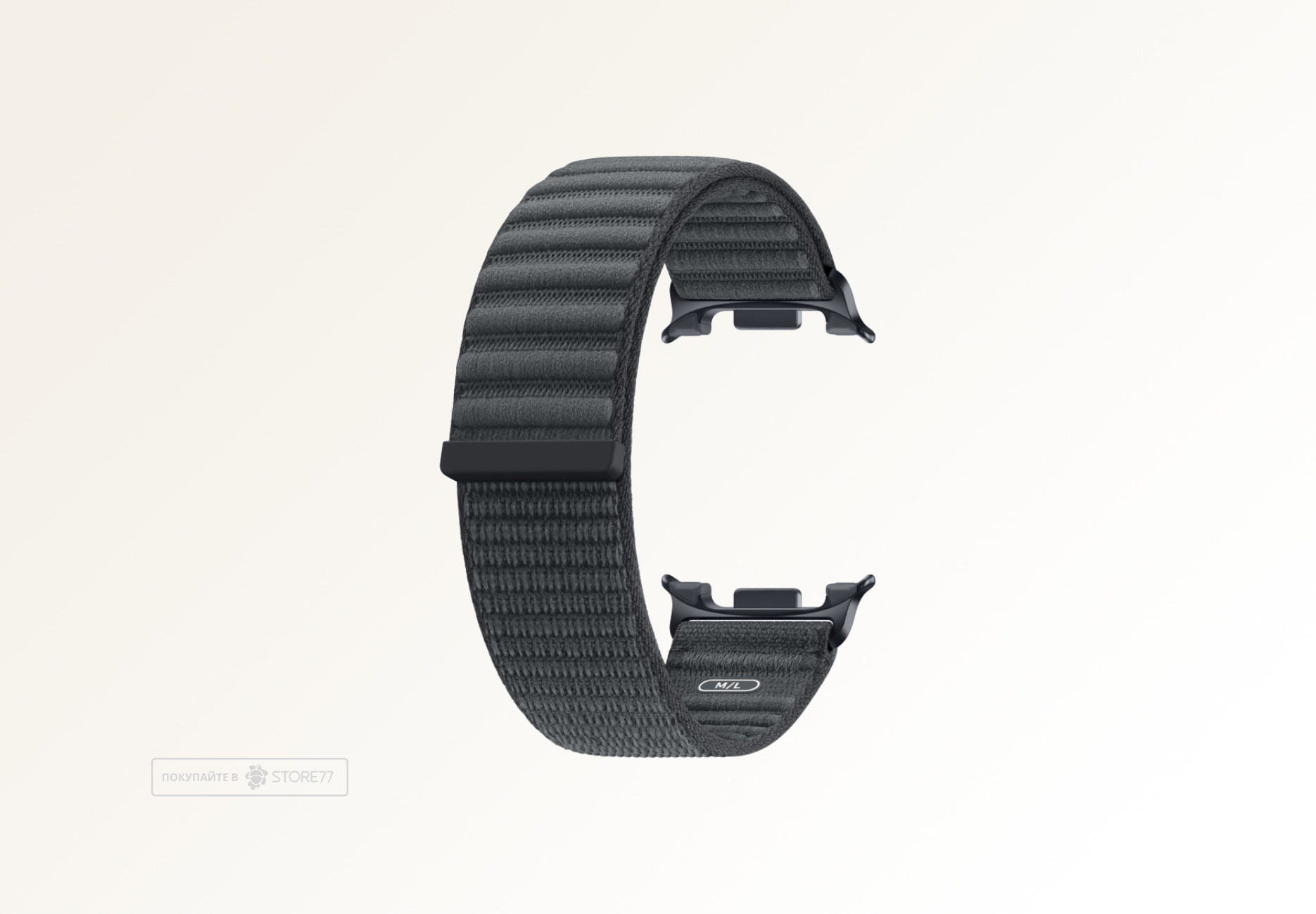 Ремешок Samsung Fabric для Galaxy Watch 9/8/8 Classic, размер M/L (Графитовый)