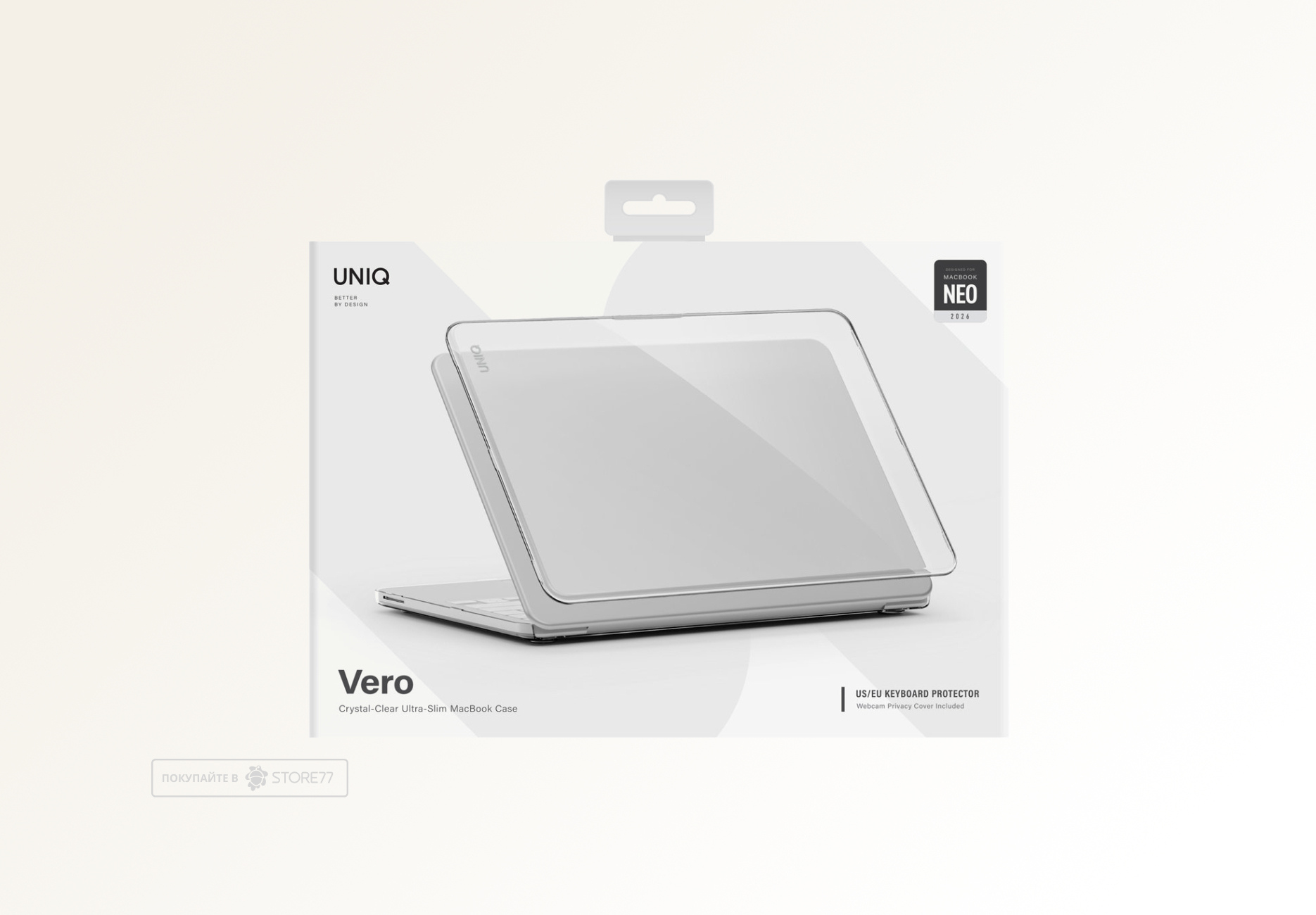 Накладка Uniq VERO для Macbook Neo 13 (2026) (Прозрачная)