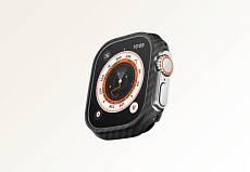 Чехол Pitaka Air Case для Apple Watch Ultra 49mm (Чёрно-серый)