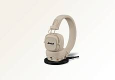 Беспроводные наушники Marshall Major V (Кремовые)