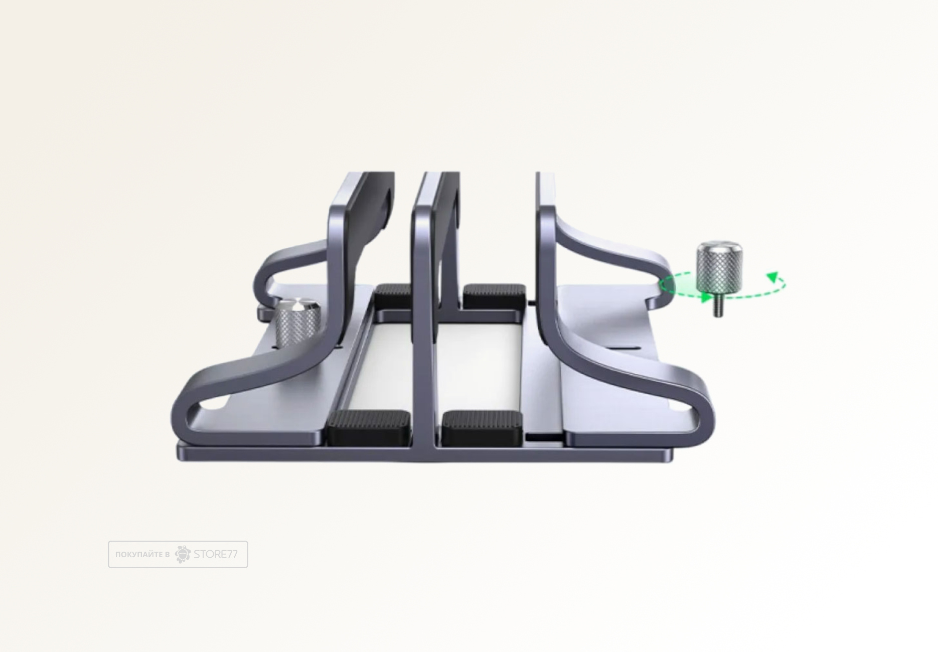 Подставка для ноутбука UGREEN LP258 Vertical Laptop Stand Dual-Slot (Серебристая)