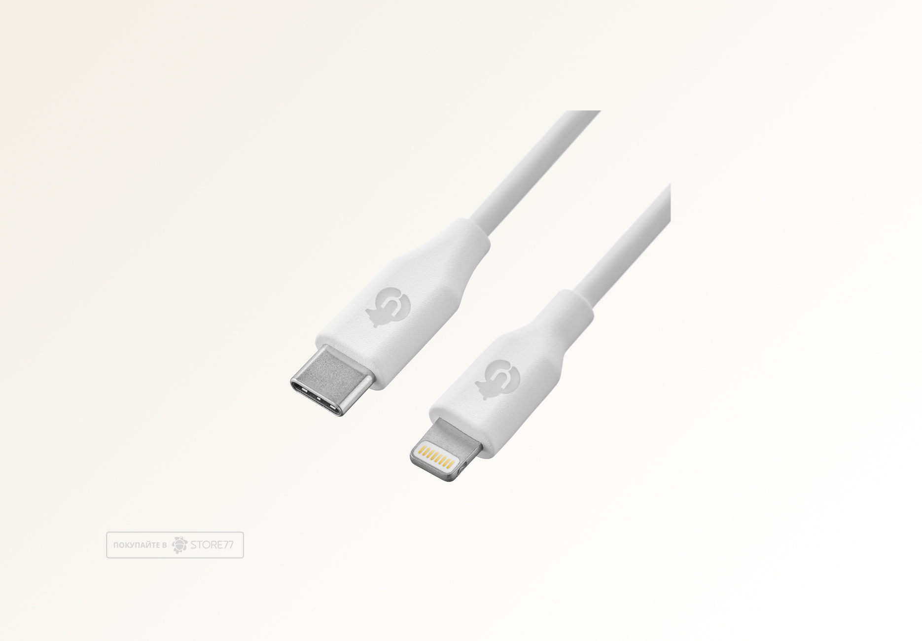 Кабель uBear Life USB-C - Lightning, 60 Вт, 1.2 м (Белый)